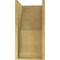 Ekena Millwork 11"W x 11"D x 22"H Wide Greensboro Rough Cedar Woodgrain TimberThane Corbel, Primed Tan CORUR11X11X22GRNRCPR - alternate 3